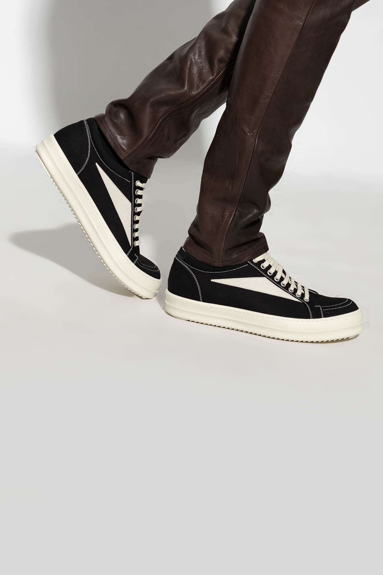 Black 'Vintage Sneaks' sneakers Rick Owens DRKSHDW